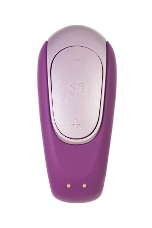 Вибратор для двоих Satisfyer Double Fun (приложение+пульт ДУ), фиолетовый